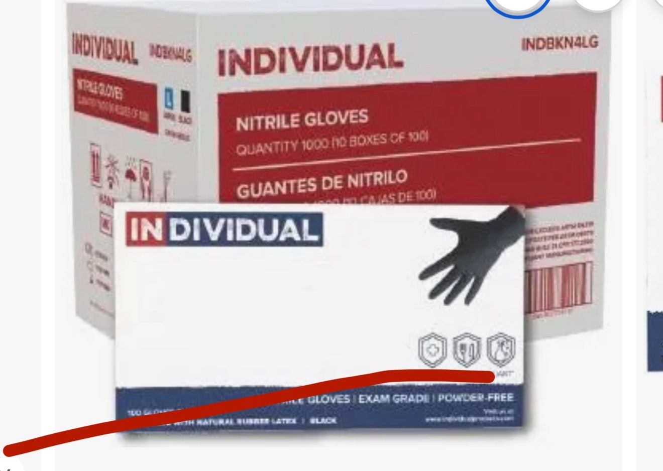Nitrile Gloves Size Medium