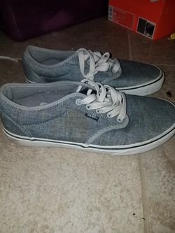 Van's, mens 8.5, gray