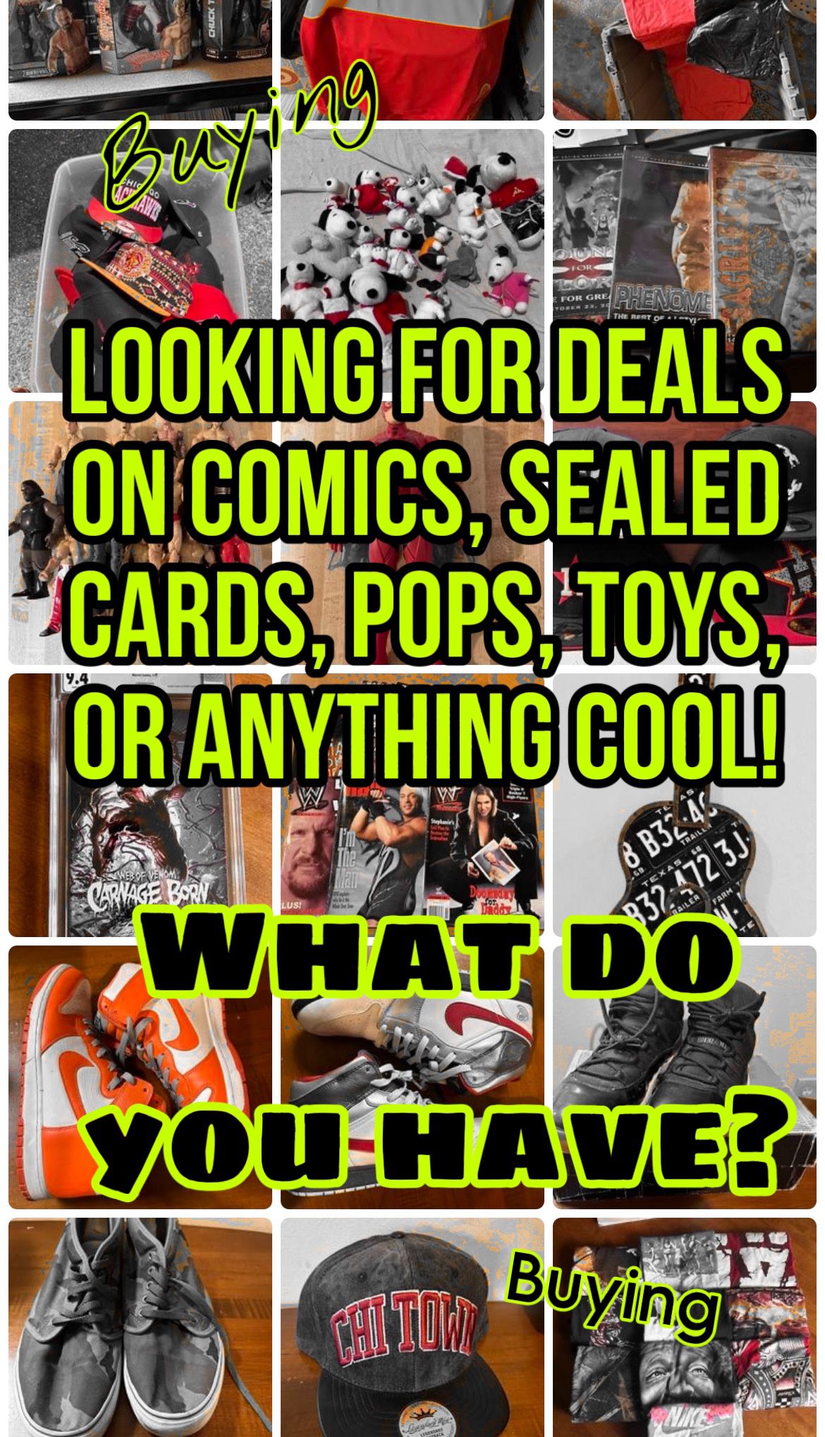 Have Comics, Cards, Funko Pops, Action Figures Or Cool Stuff For Sale? 