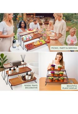 Finessy 3-Tier Serving Tray Stand