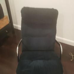 IKEA Armchair..with Black And White Cover