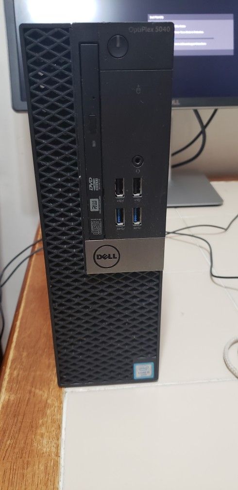 Dell Optiplex 5040 Intel i5 3.20 Ghz 1 TB 16 Ghz Ram Dell Monitor 24 " DVD