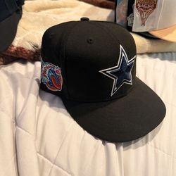 Dallas Cowboys Black 1997 Pro Bowl Fitted Hat 7 1/4