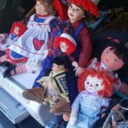 Vintage Doll Lot Christmas Coming Up