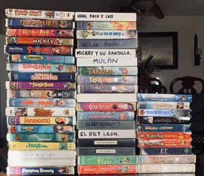 VHS Walt Disney movies
