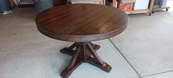 Solid wood dining table