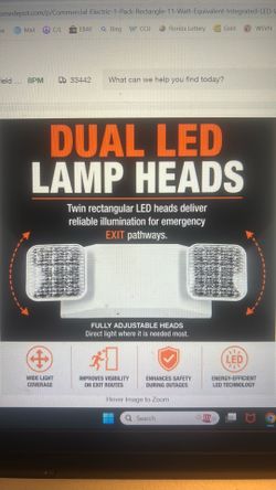 Brand New LED White Emergency Light