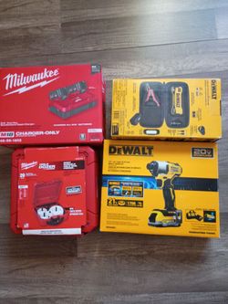 Milwaukee & DeWalt tools