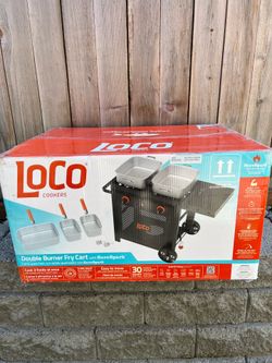 LoCo Dual Burner Fry Cart LCFC2 – Outdoor Propane Fryer – New in Box