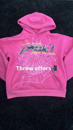 Pink sp5der hoodie