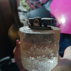 Mid Century Ornate Glasswork Table Lighter