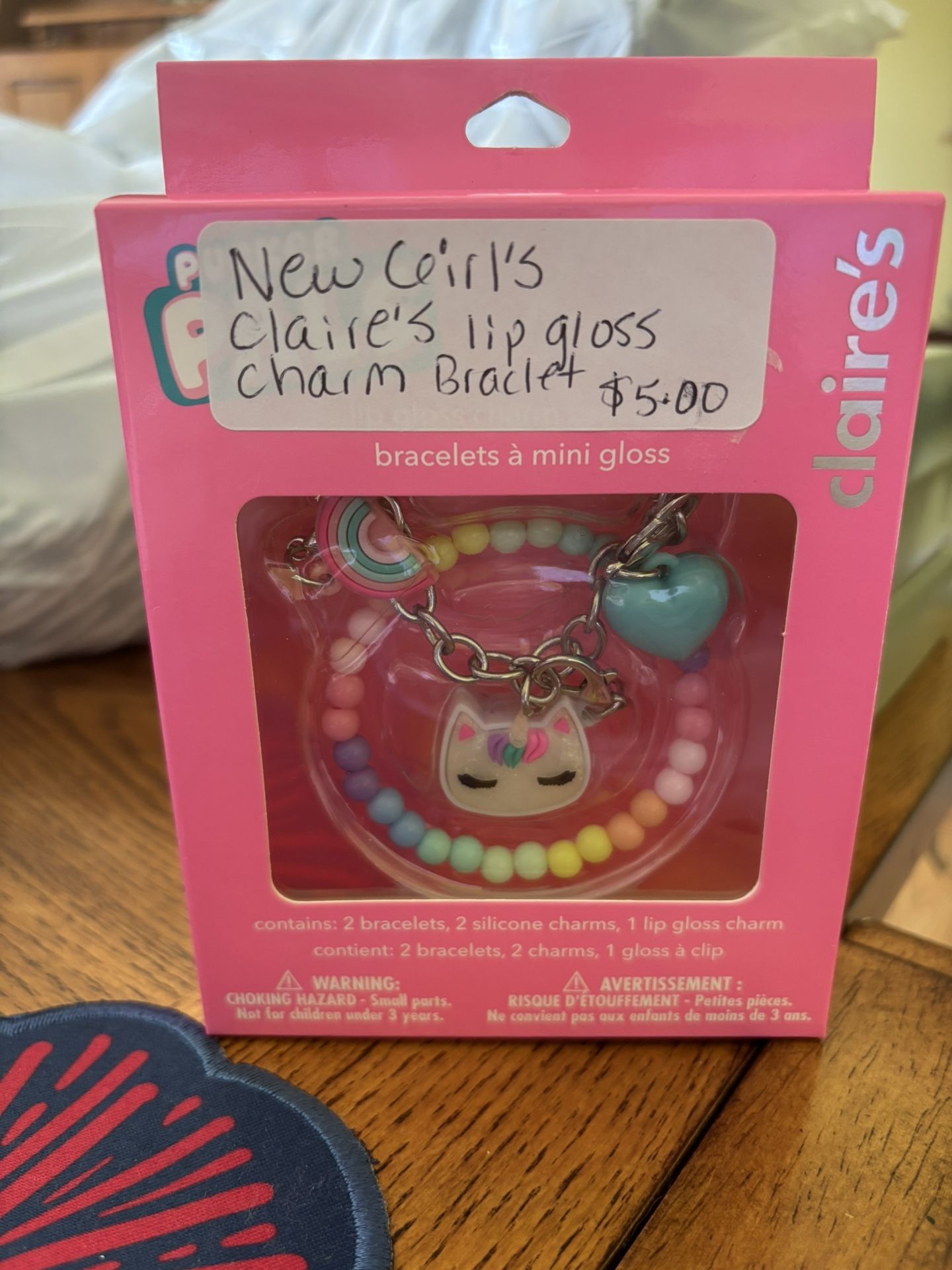 Claire’s Lip Gloss Charm Bracelet