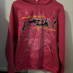Pink p*unk Sp5der hoodie