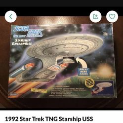 1992 Star Trek TNG Starship USS Enterprise Bcc 1701