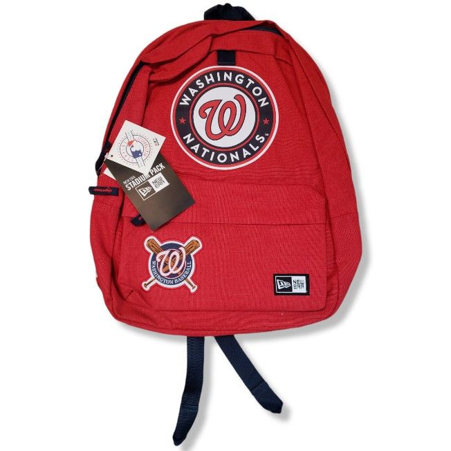 New Era Stadium Pack Backpack Heritage Patch Washington Nationals MLB Baseball New With Tags