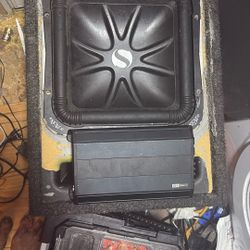 Kicker Solo Baric 12” L7 And Black Diamond Dis-3550.1d Amp With Ported Box