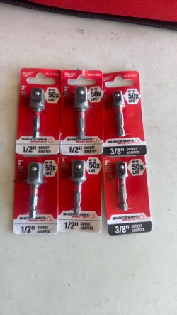 1/2” & 3/8” suck adapters