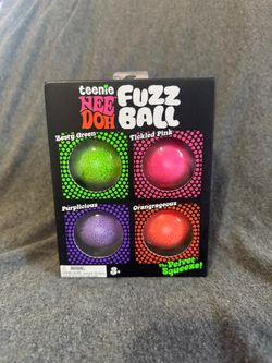 Teenie Nee Doh Fuzz Ball 4-Pack