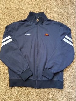 Ellesse Navy Blue Full Zip Logo Details Track Jacket Mens Size XXL