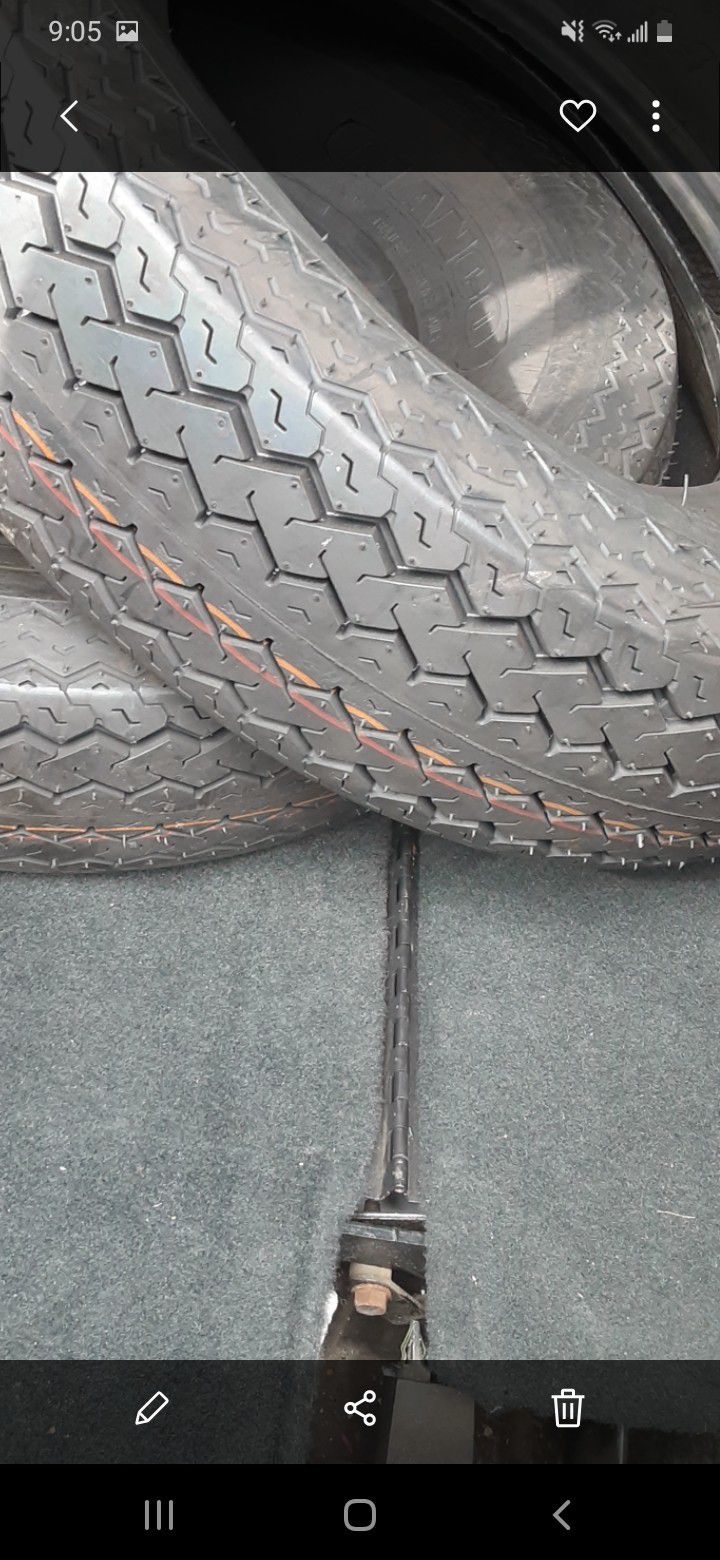 2 new tires for trailers. 215/75d-14