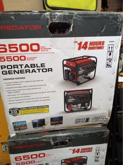 Predator new portable generator 6500 wars