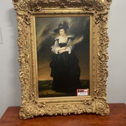 High Class Victorian Era Woman Canvas Painting 