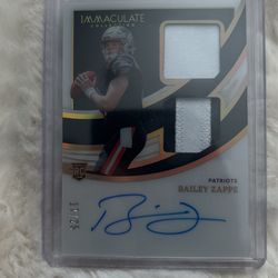 Bailey Zappe Rookie Card Auto