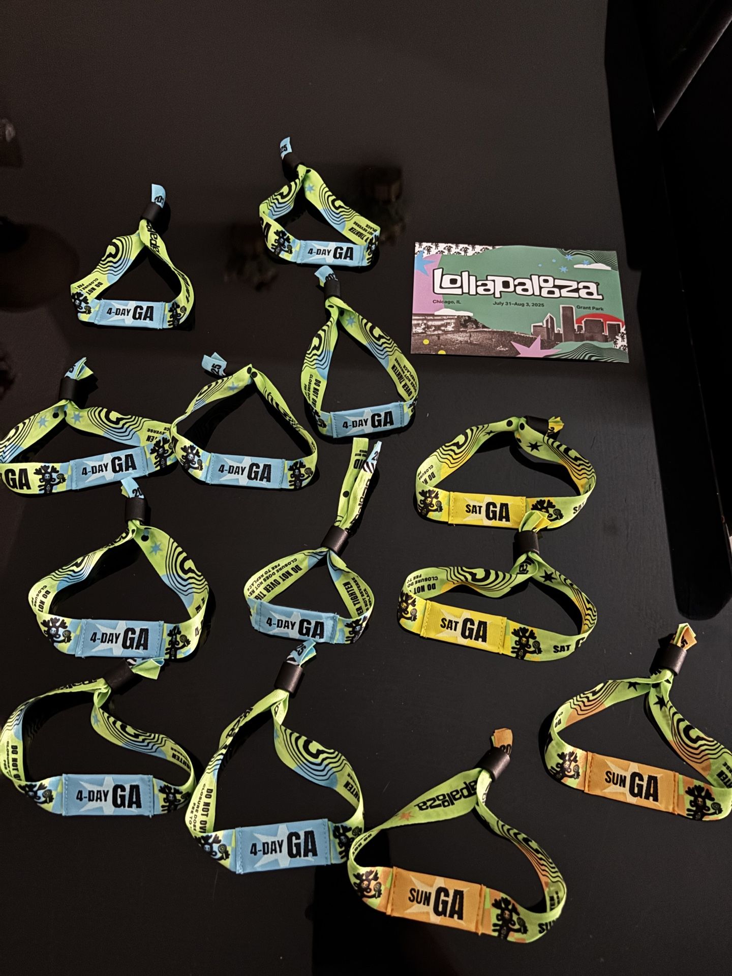 Lollapalooza Wristbands