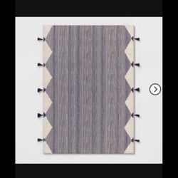 5ft X 7ft Linear Global Stripe Outdoor Rug Navy Ivory Project 62 Carpet!