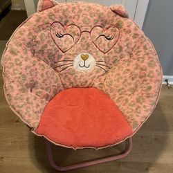 Pink Cat Saucer Chair