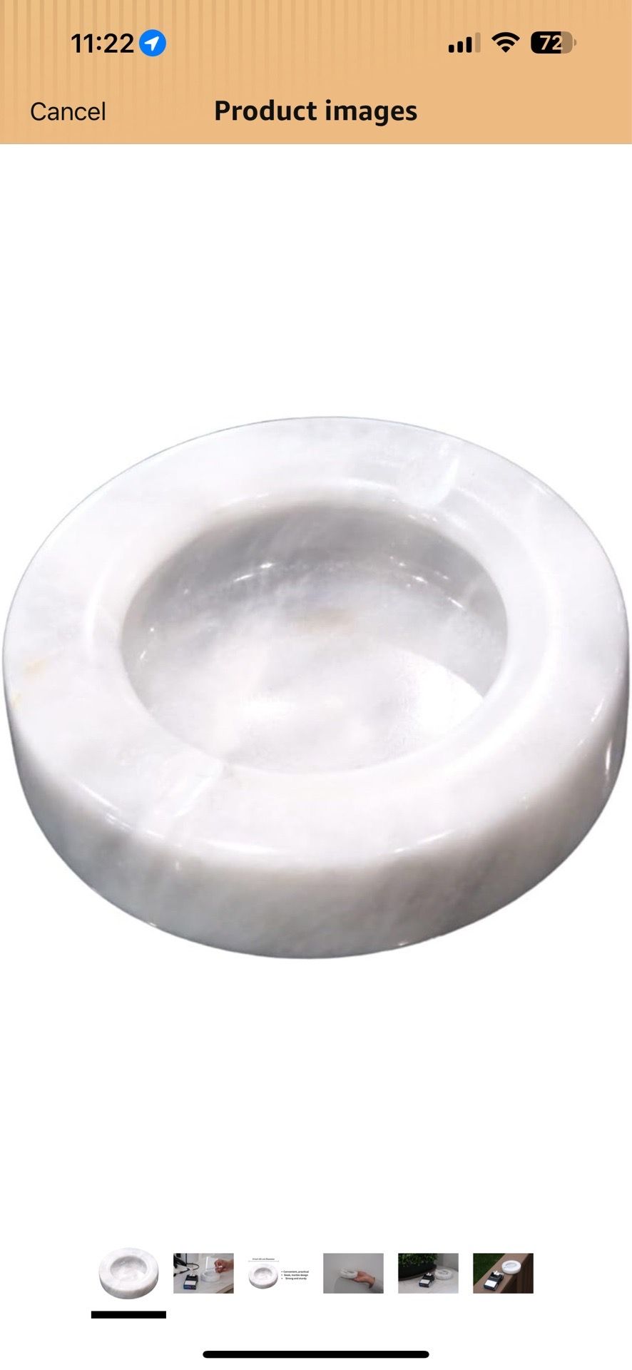 AIT Marble Ashtray Timeless Elegance for Your Smoking Experience – Ashtray for outside Patio-Cigarettes Ash Tray, Indoor/Outdoor Use Ashtrays Perfect