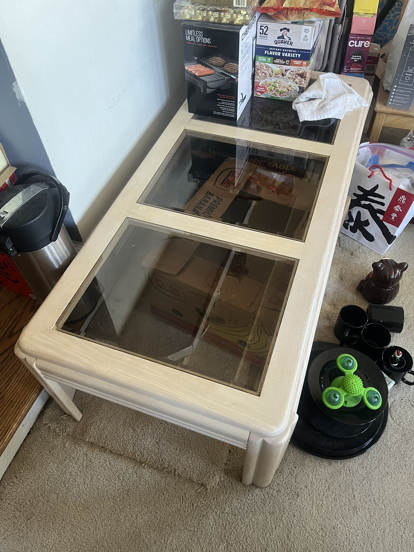 Coffee Table And Two End Tables.