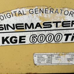Sinemaster generator KGE6000Ti