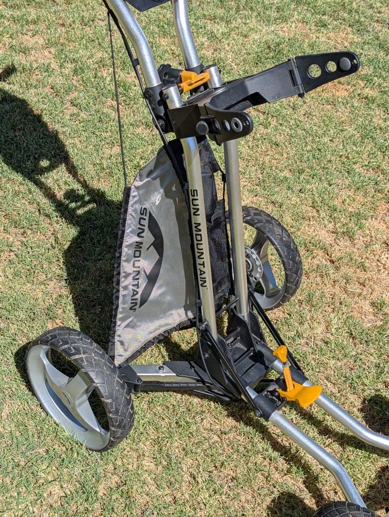 Sun Mountain Micro Speed Golf Push Cart Lightweight Compact