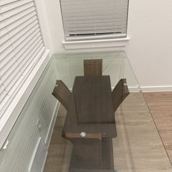 Glass top Table