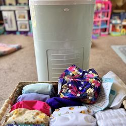 Leekalos Cloth Diapers + Dekor cloth diaper pail