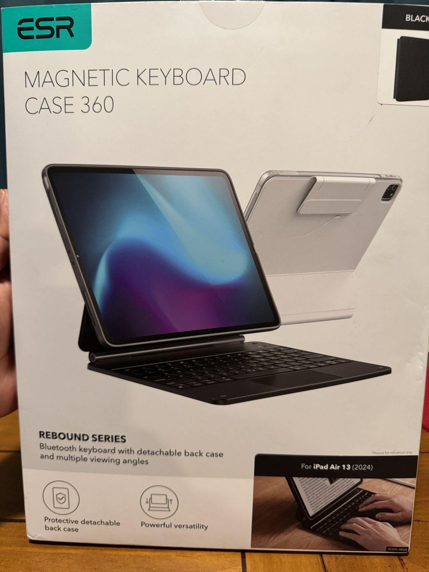 Apple iPad Air 13”ESR CASE $45 o.b.o New WITH MAGNETIC KEYBOARD