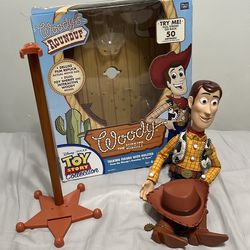 RARE WHITE LOGO Sherrif Woody custom voice box