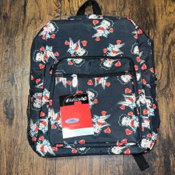 Original Betty Boop Backpack (Black & Red)