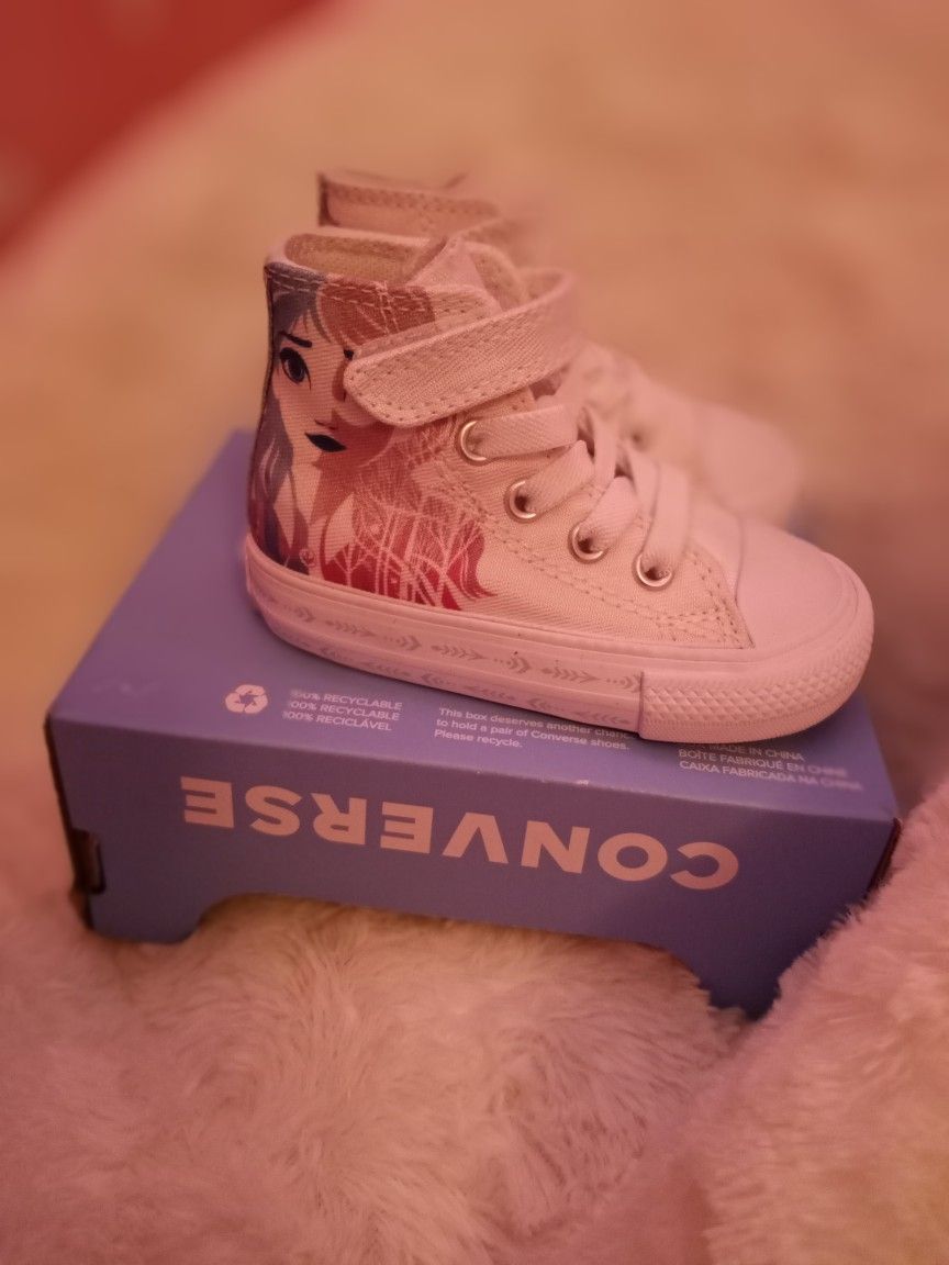 Frozen Elsa High Top Converse Size 4