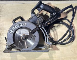 VINTAGE CRAFTSMAN INDUSTRIAL WORM DRIVE SAW 7 1/4" 135.276103, works great