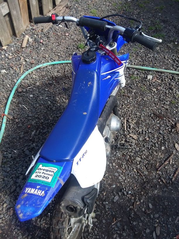 07 Yamaha ttr 50cc dirt bike