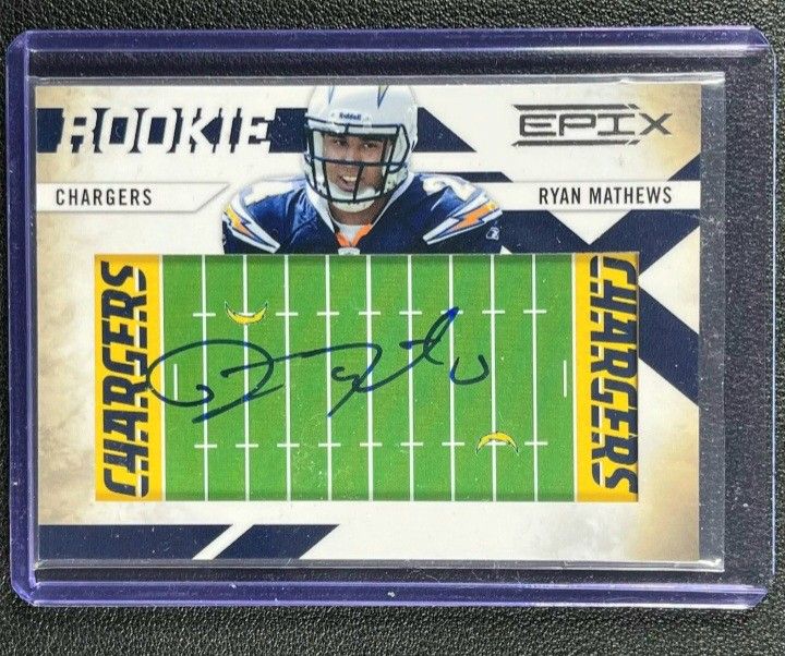 Super Nice Panini Epix Ryan Mathews Rookie, Auto, # 132/210 Card MINT