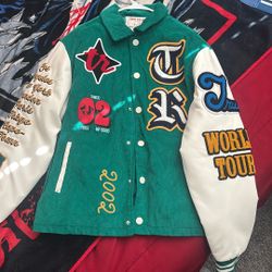 True Religion Varsity Jacket Green