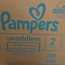 Pampers Swaddlers Size 2. New in box