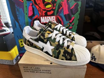 BAPE x Adidas Superstar 80s // ABC Camo Green - 10M