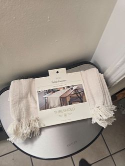 Brand New Threshold Cotton Textured Table Runner 72" x 14"