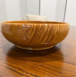 Solid Myrtlewood Bowl; 9.75” diameter