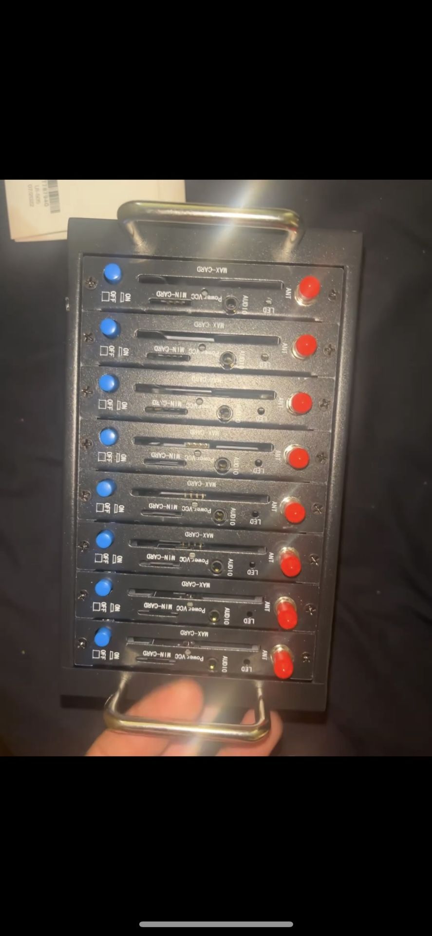 GSM GPRS Modem Pool with Wavecom Module 8 Ports USB Interface Emulated