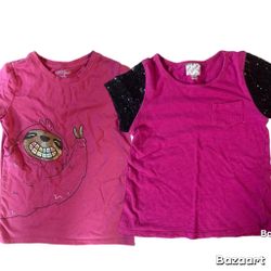 Sz 6 Disney DSigned Black Sequin & Glitter Rainbow Sloth Tshirt Bundle